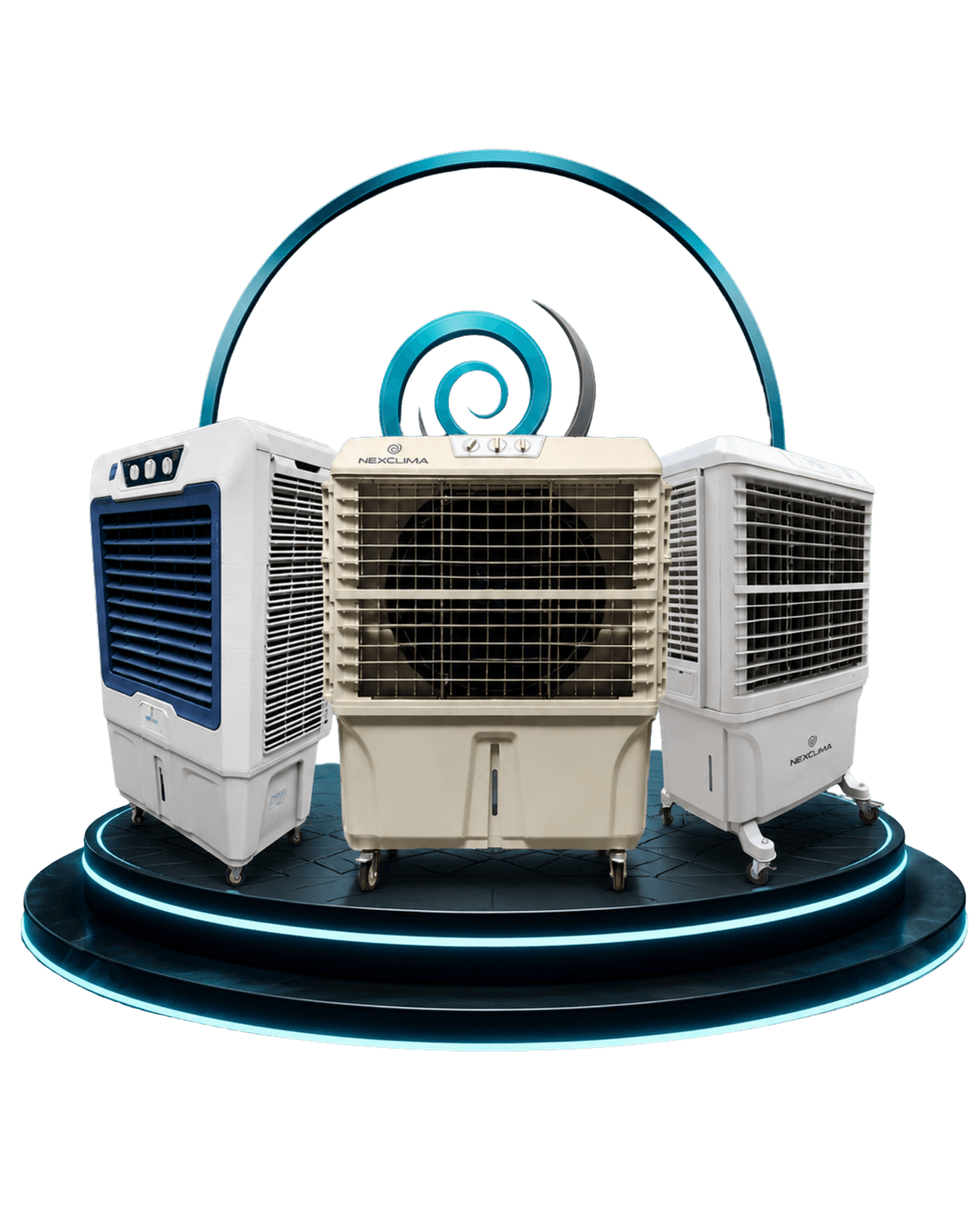 Climatizadores evaporativos industriais Nexclima, linha NEX